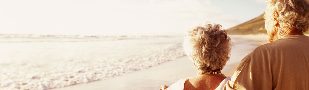 couple walking the beach